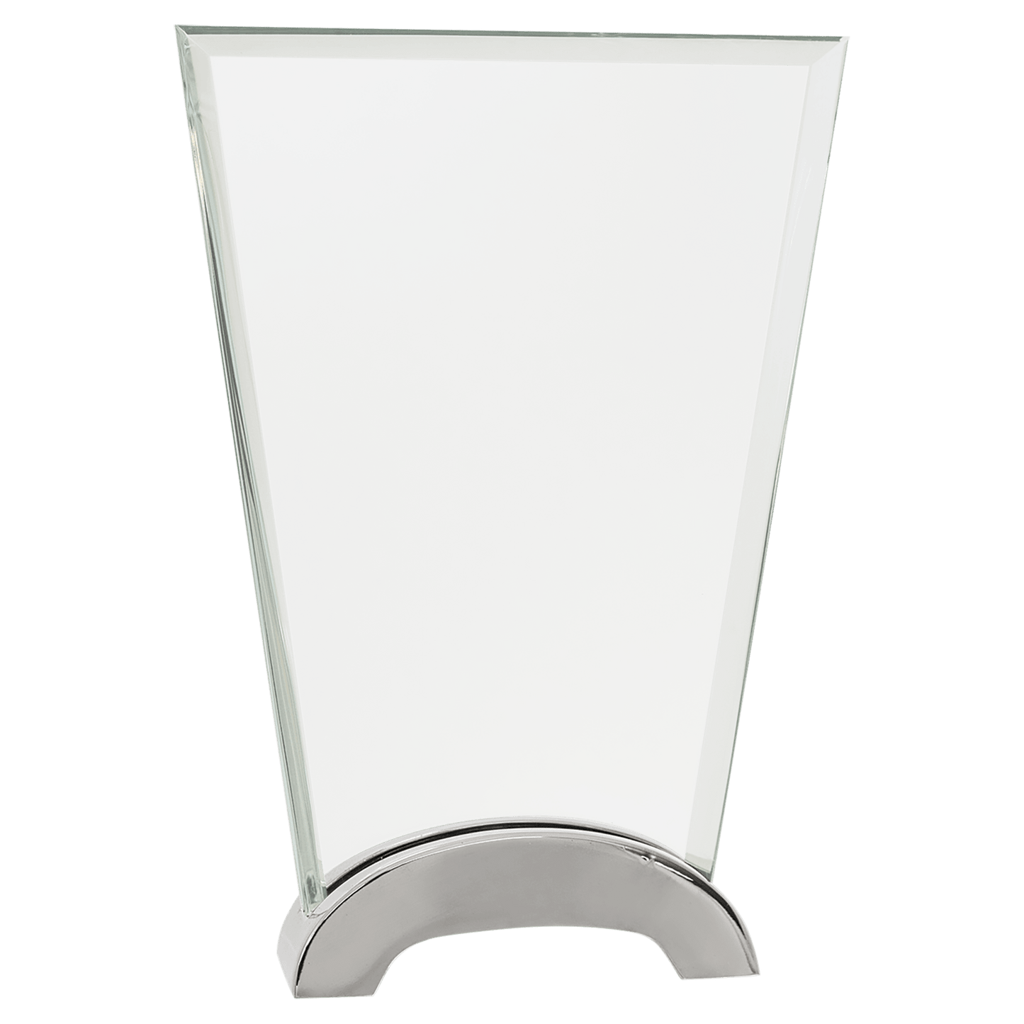 Premier Platinum Glass Award with Arch Metal Base