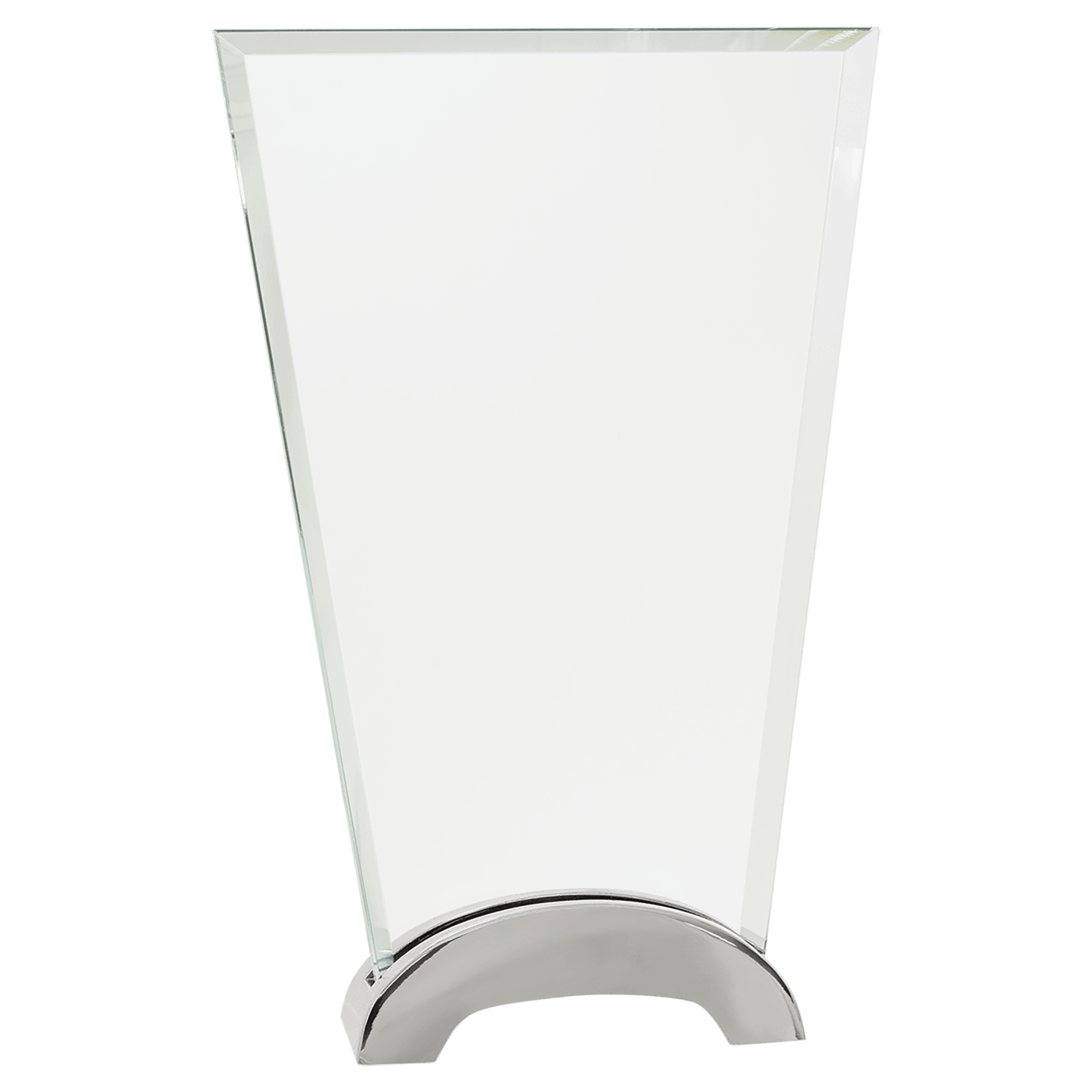 Premier Platinum Glass Award with Arch Metal Base