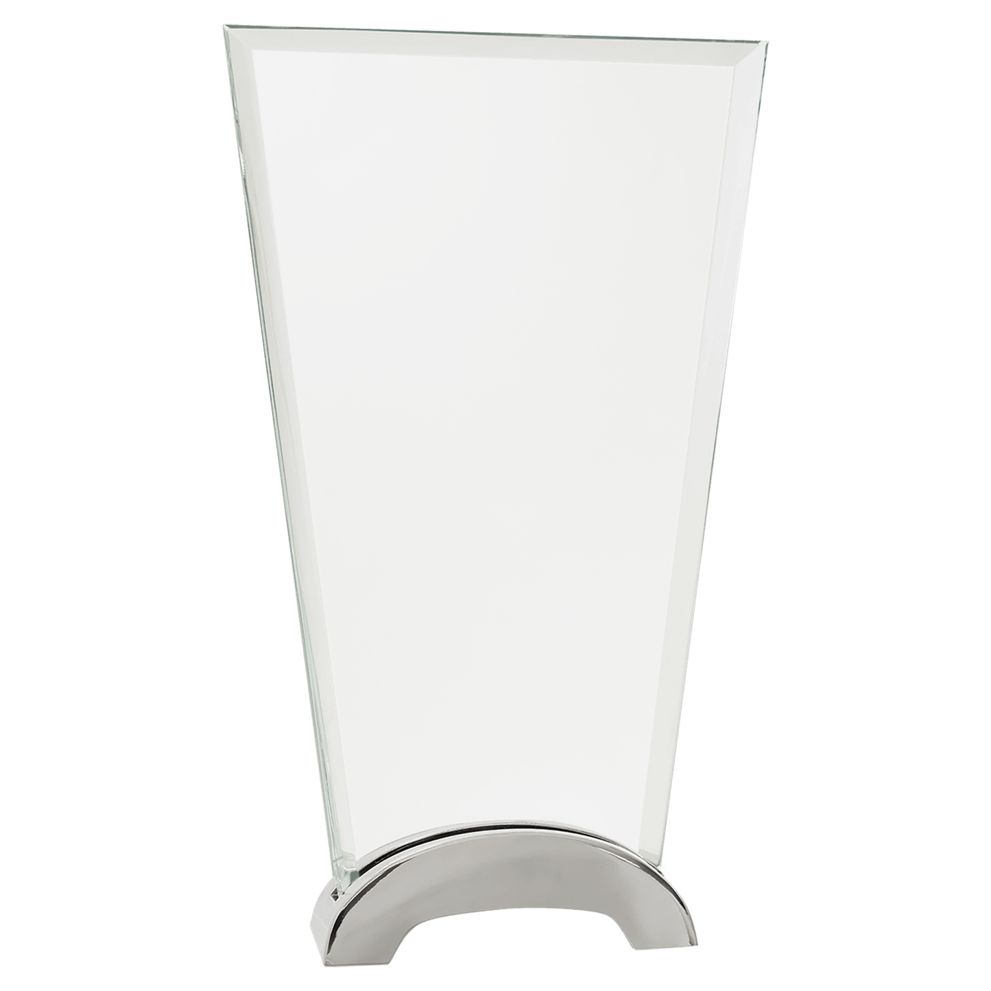 Premier Platinum Glass Award with Arch Metal Base