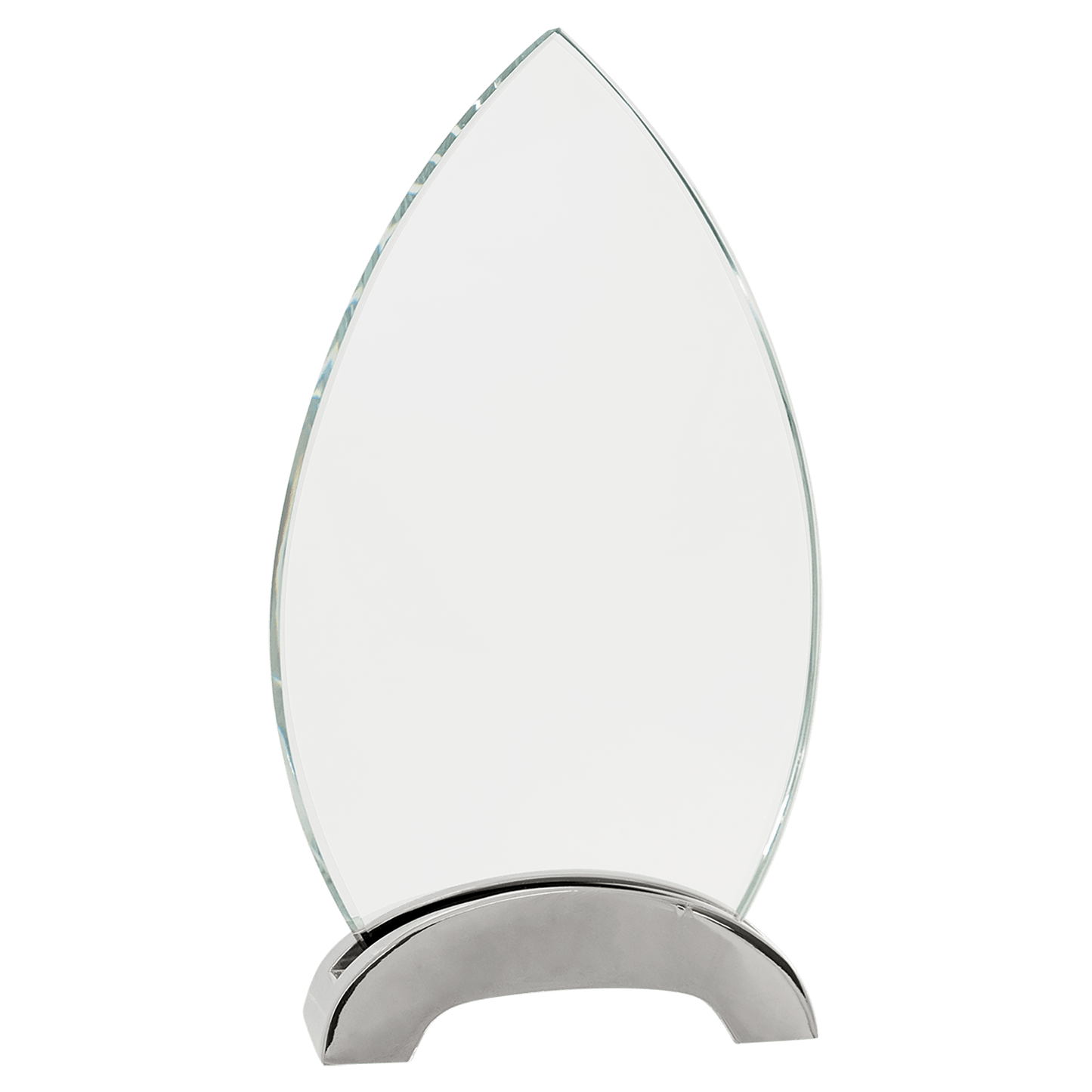 Premier Platinum Glass Award with Arch Metal Base