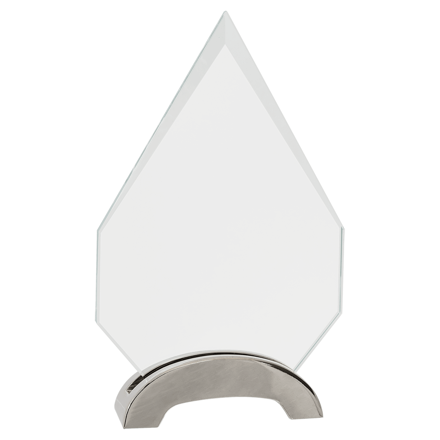 Premier Platinum Glass Award with Arch Metal Base