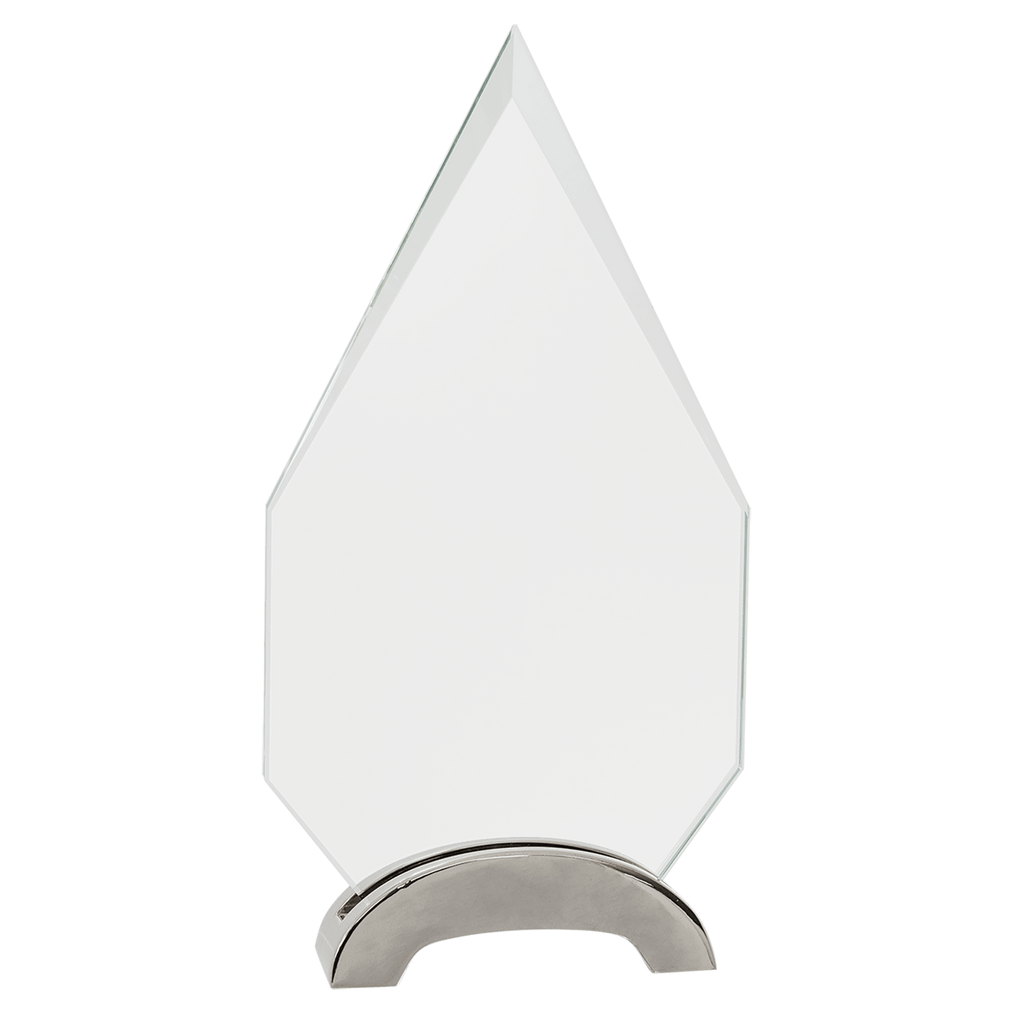 Premier Platinum Glass Award with Arch Metal Base