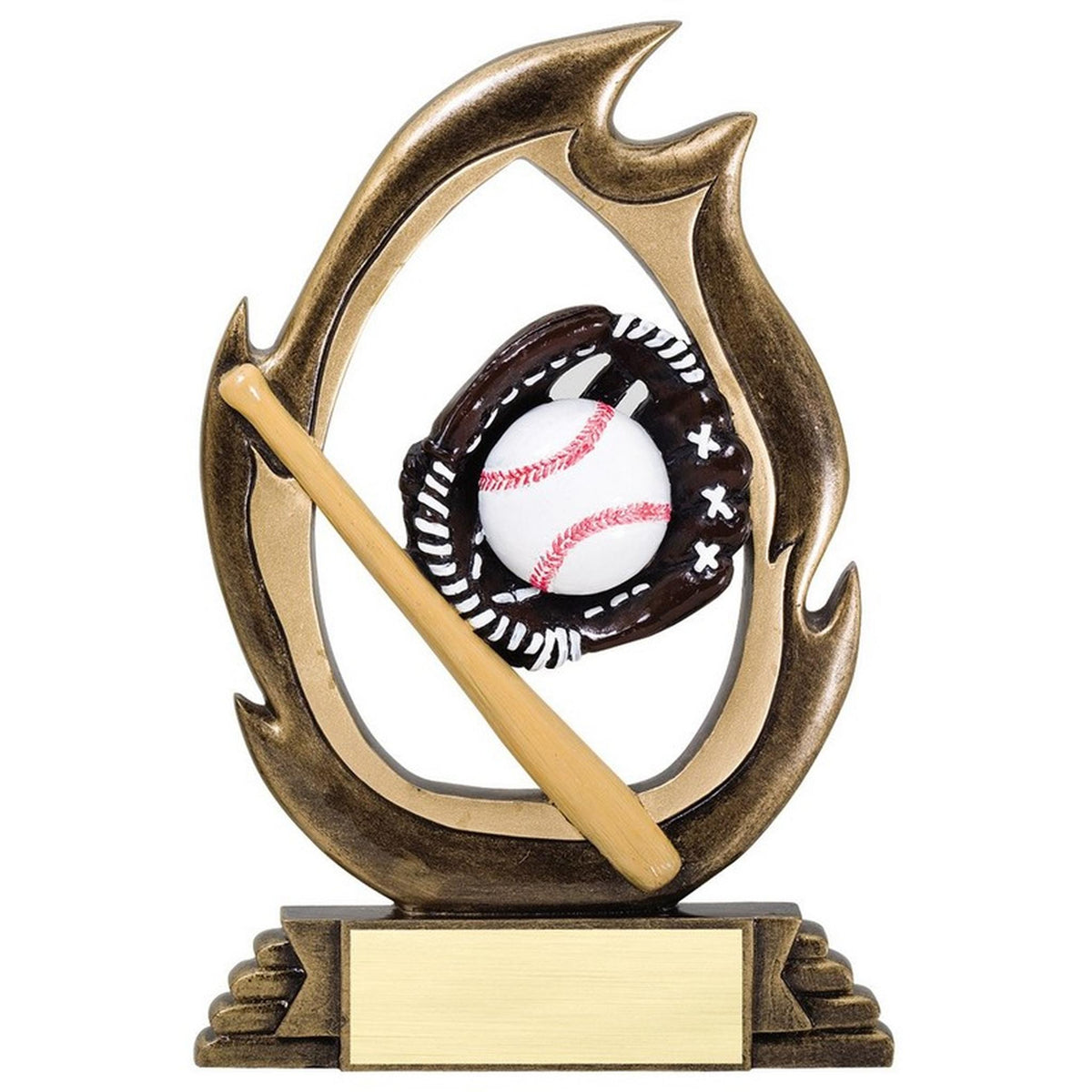 Personalized Flame Series Resin Award – custom engraved by Silver Squirrel Engraving & Gifts