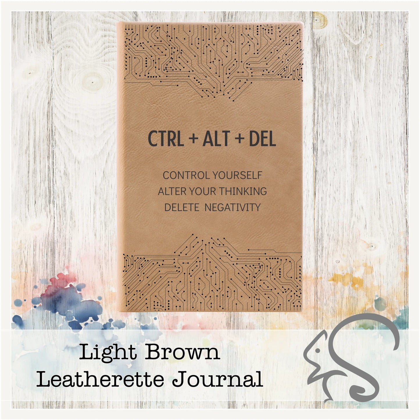 Leatherette Journal {CTRL + ALT + DEL}