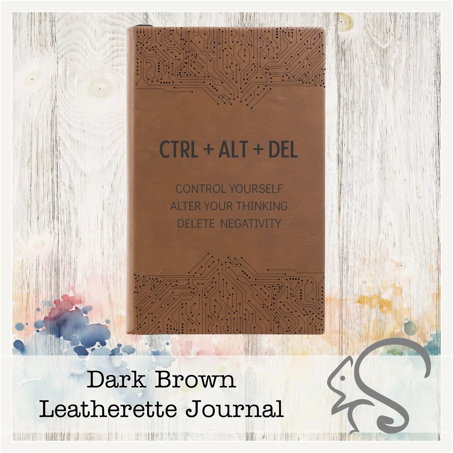 Leatherette Journal {CTRL + ALT + DEL}