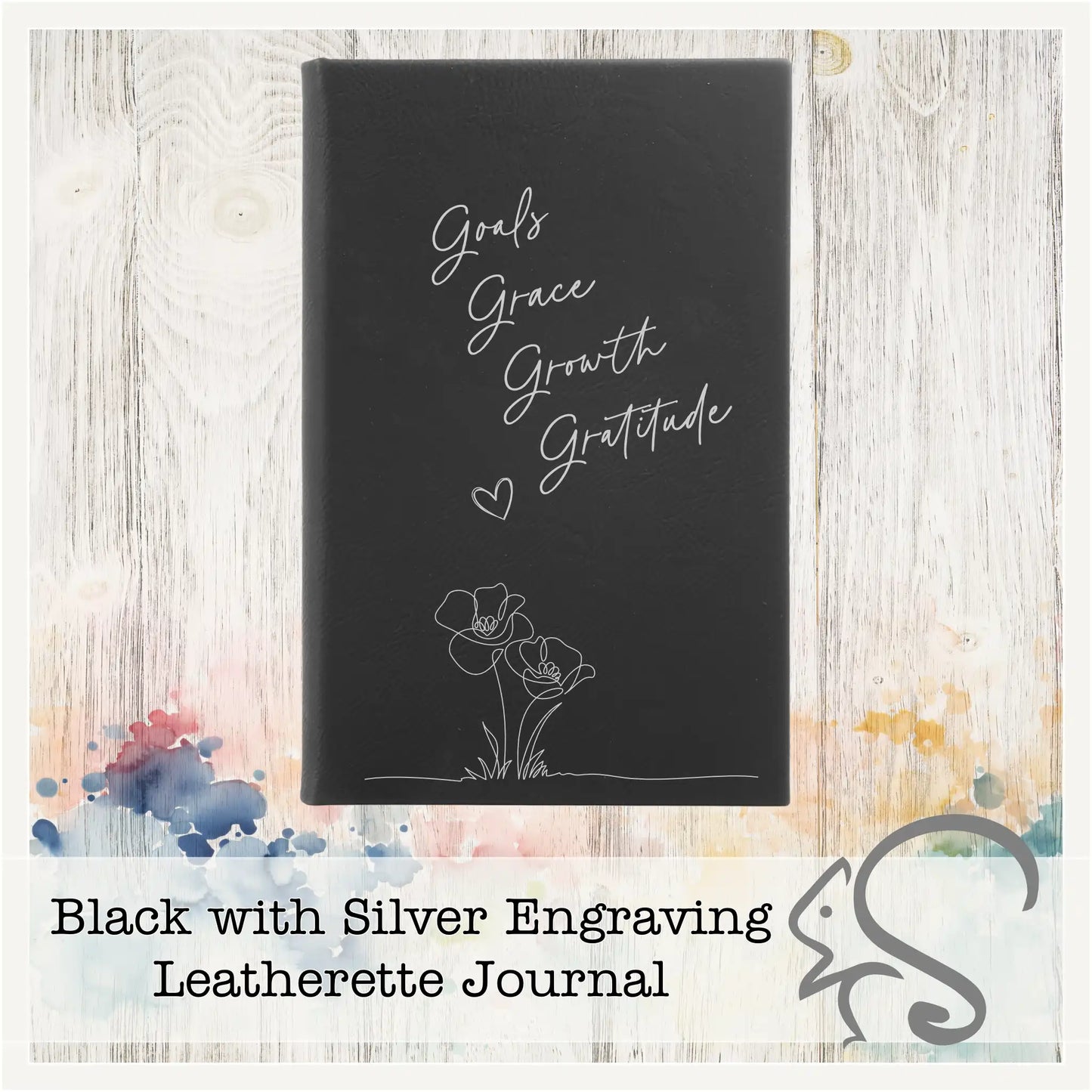 Leatherette Journal {Goals Grace Growth Gratitude}
