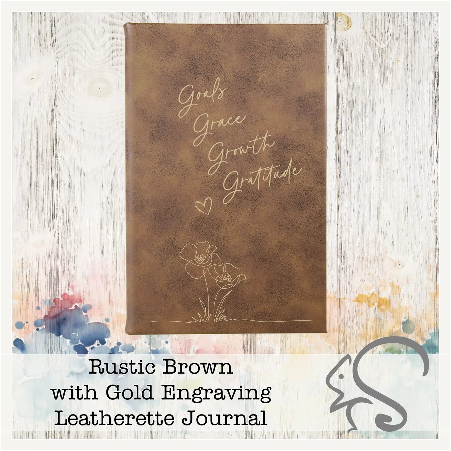 Leatherette Journal {Goals Grace Growth Gratitude}