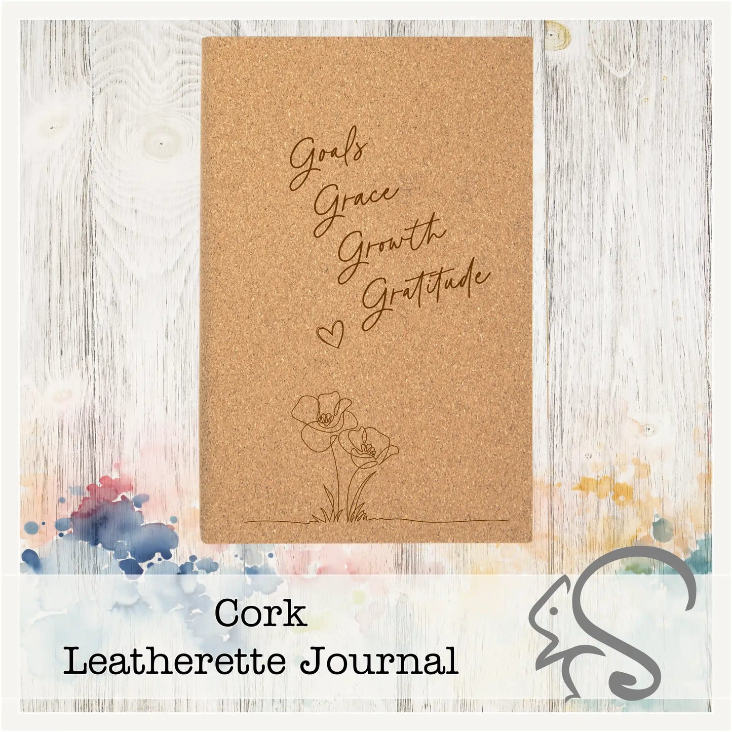 Leatherette Journal {Goals Grace Growth Gratitude}