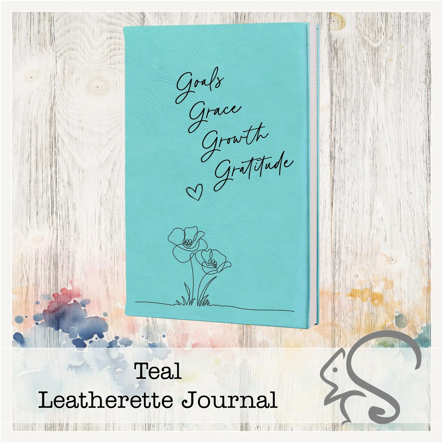 Leatherette Journal {Goals Grace Growth Gratitude}