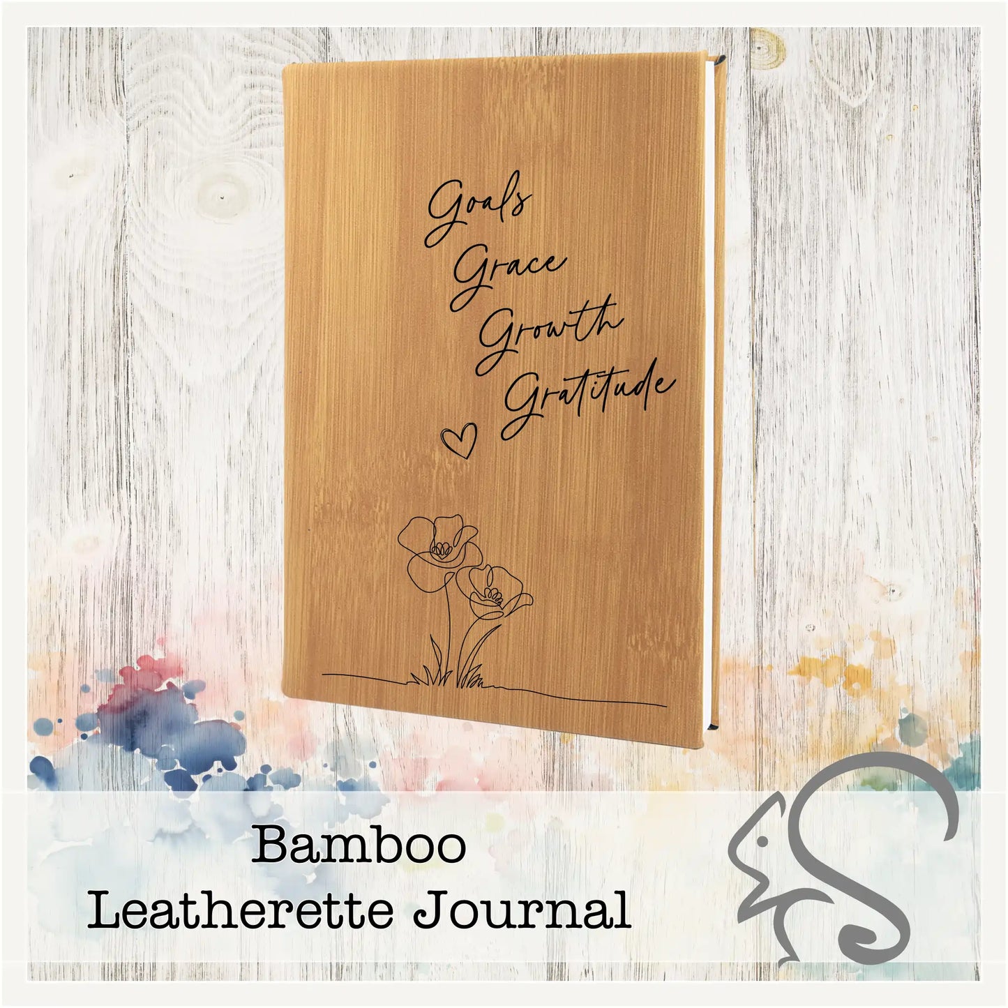 Leatherette Journal {Goals Grace Growth Gratitude}