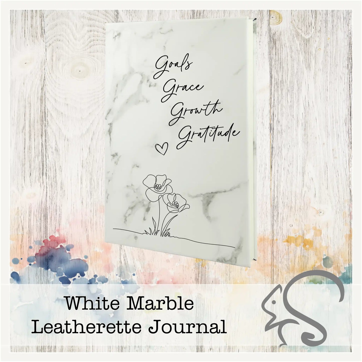 Leatherette Journal {Goals Grace Growth Gratitude}