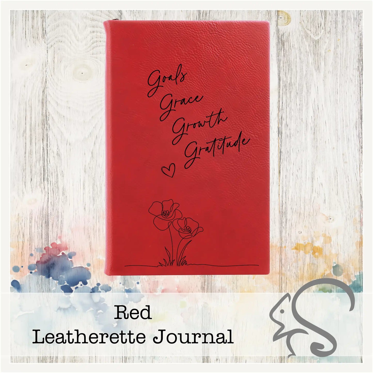 Leatherette Journal {Goals Grace Growth Gratitude}