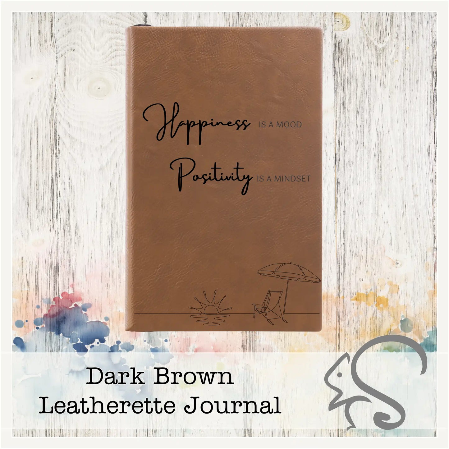 Leatherette Journal {Happiness is a Mood}