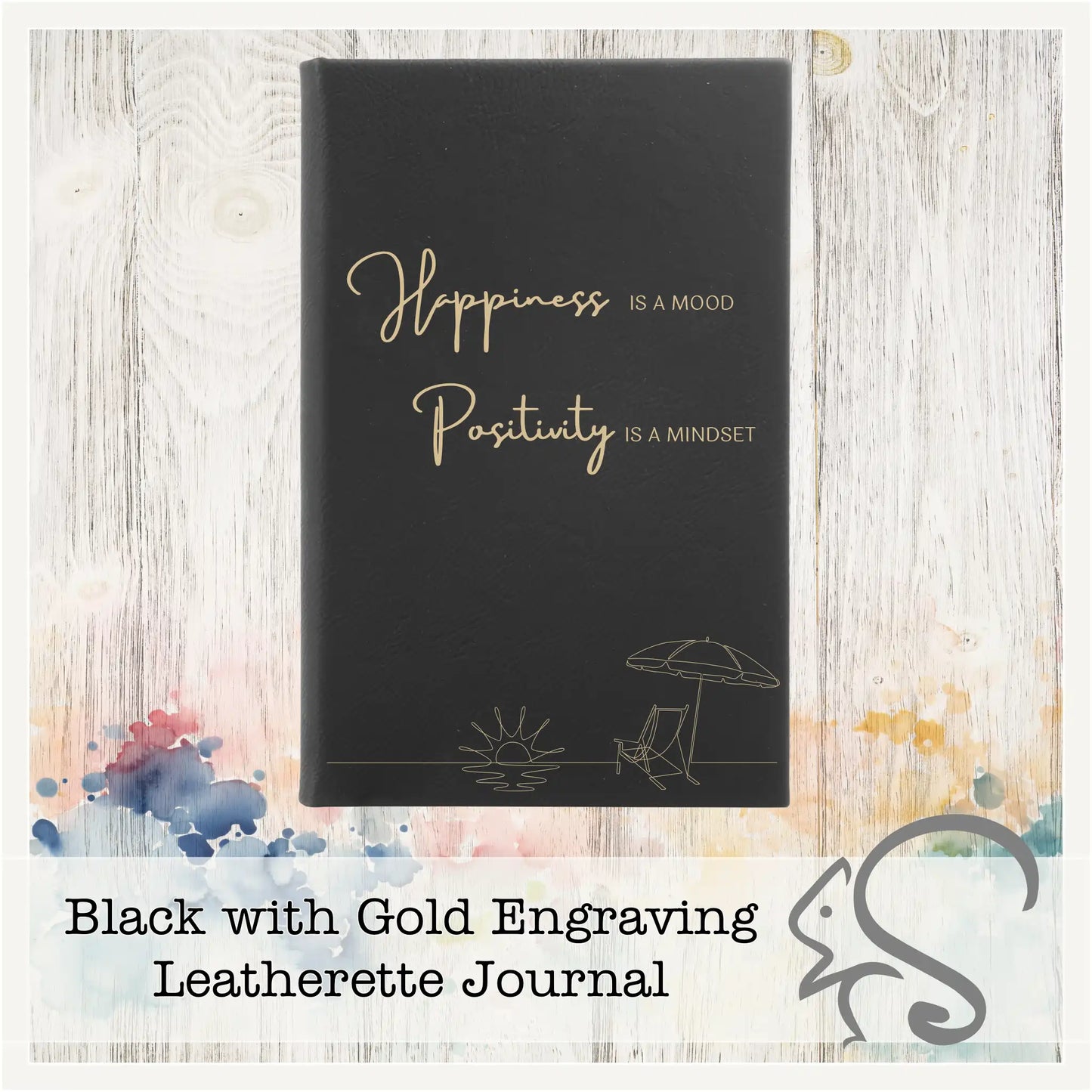 Leatherette Journal {Happiness is a Mood}