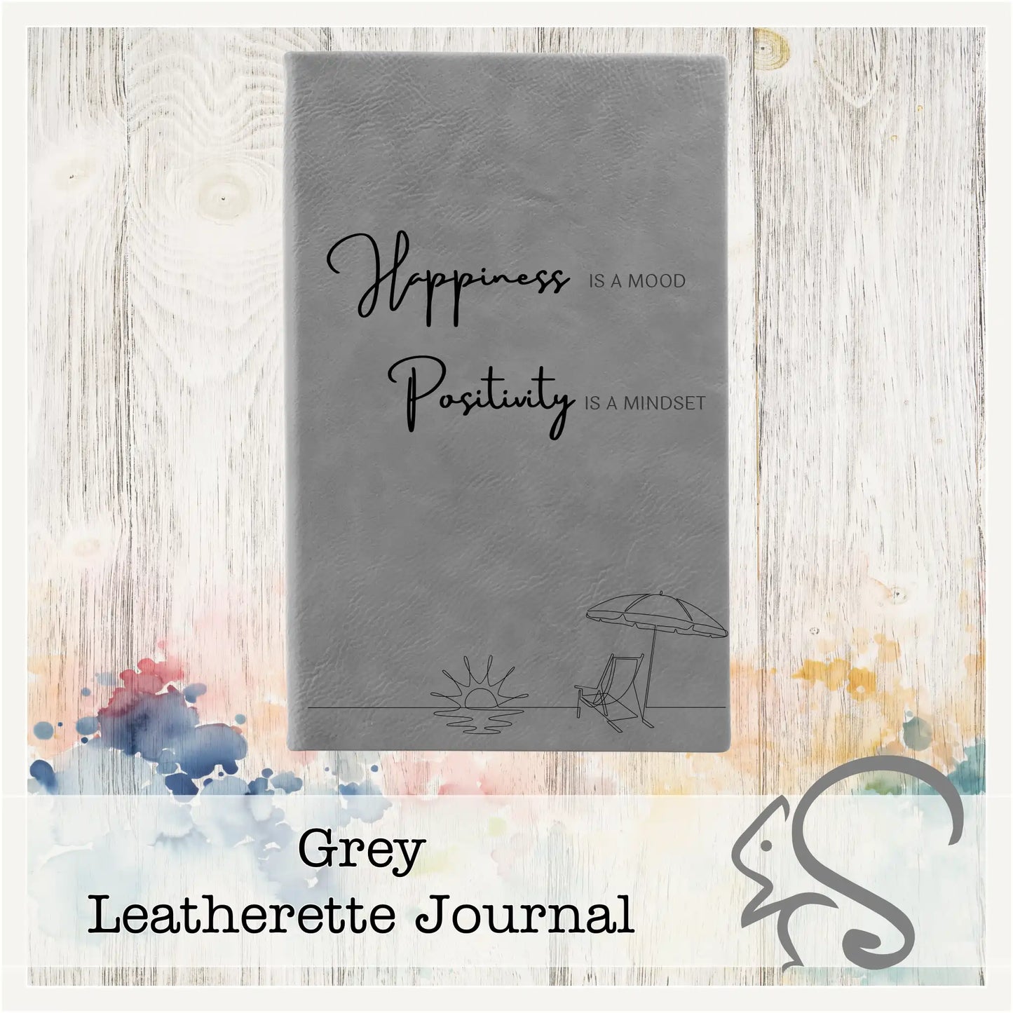Leatherette Journal {Happiness is a Mood}