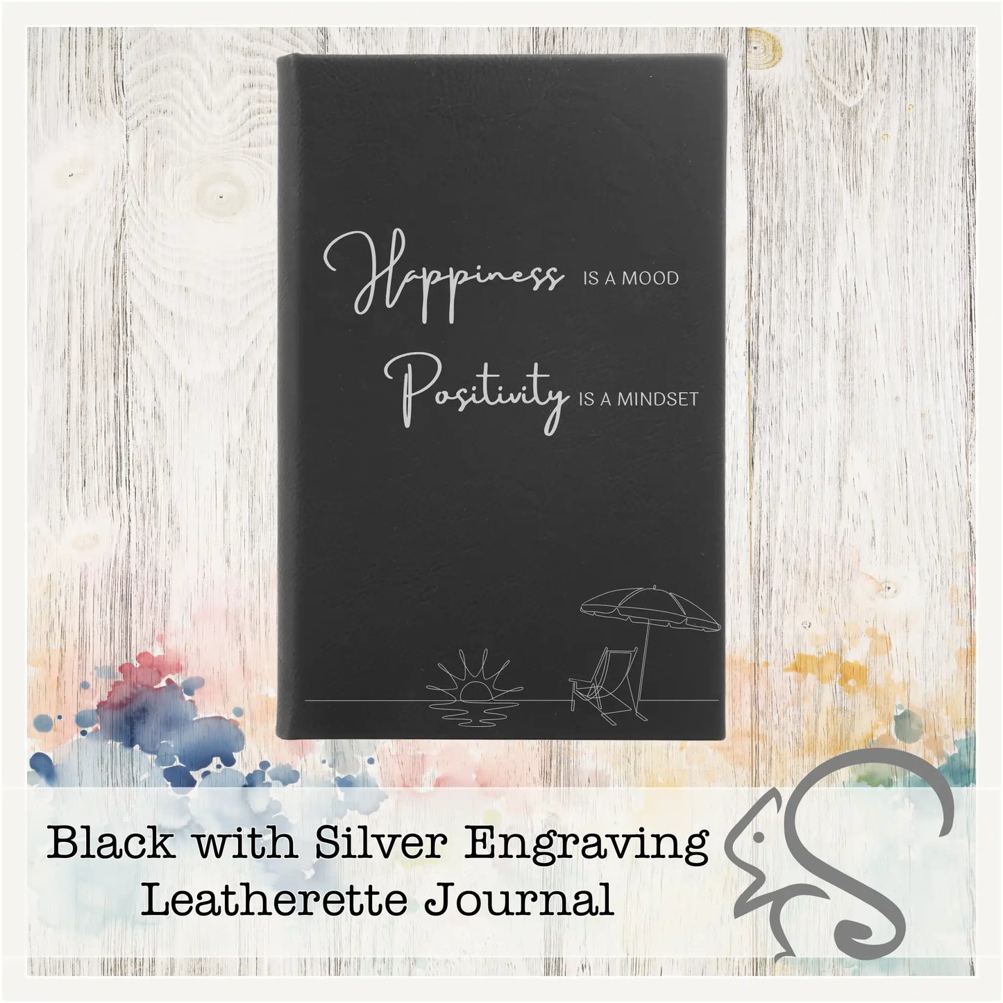 Leatherette Journal {Happiness is a Mood}