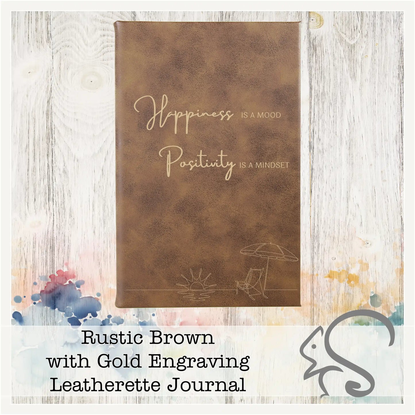 Leatherette Journal {Happiness is a Mood}