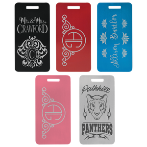 Anodized Aluminum Luggage Tag