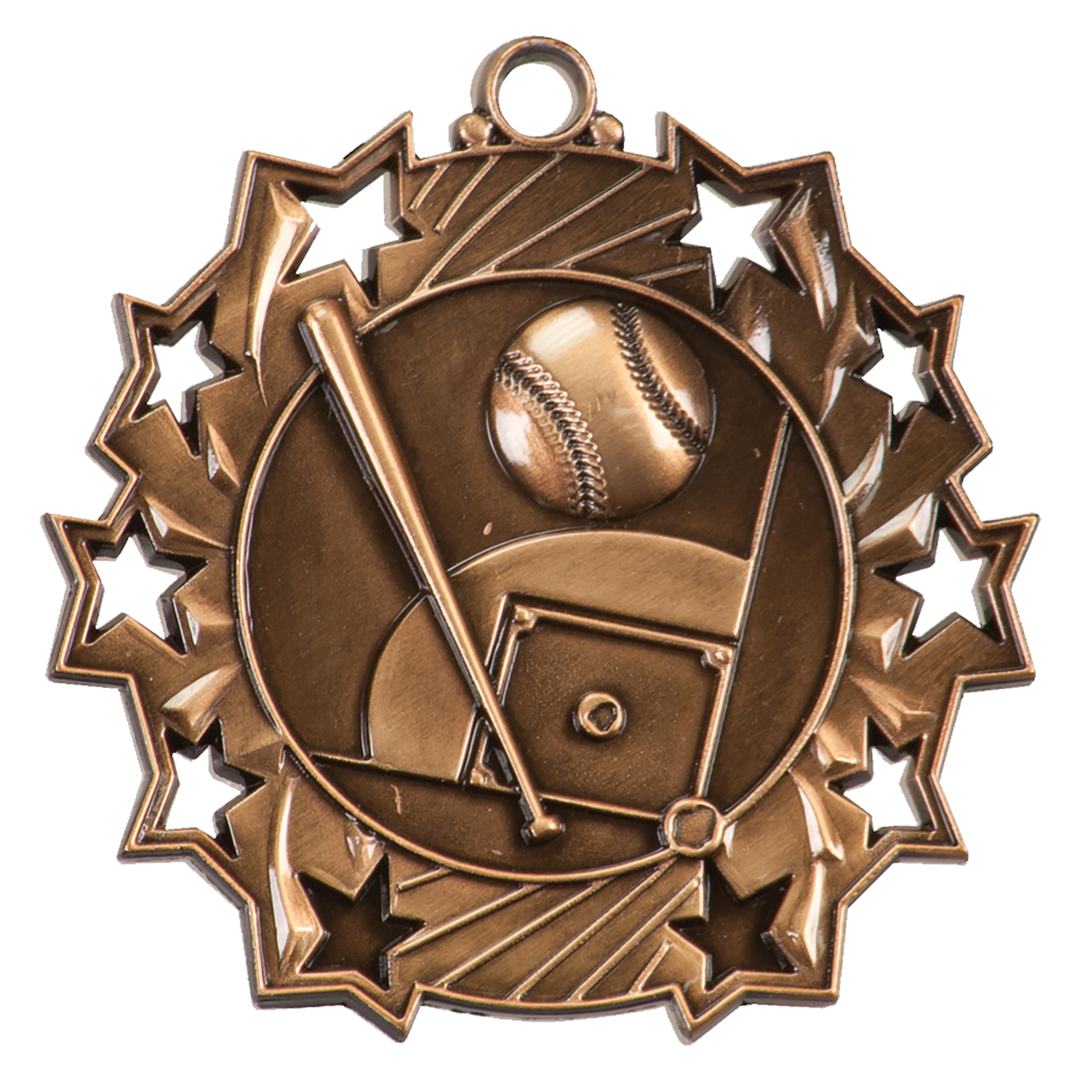2 1/4" Ten Star Medal