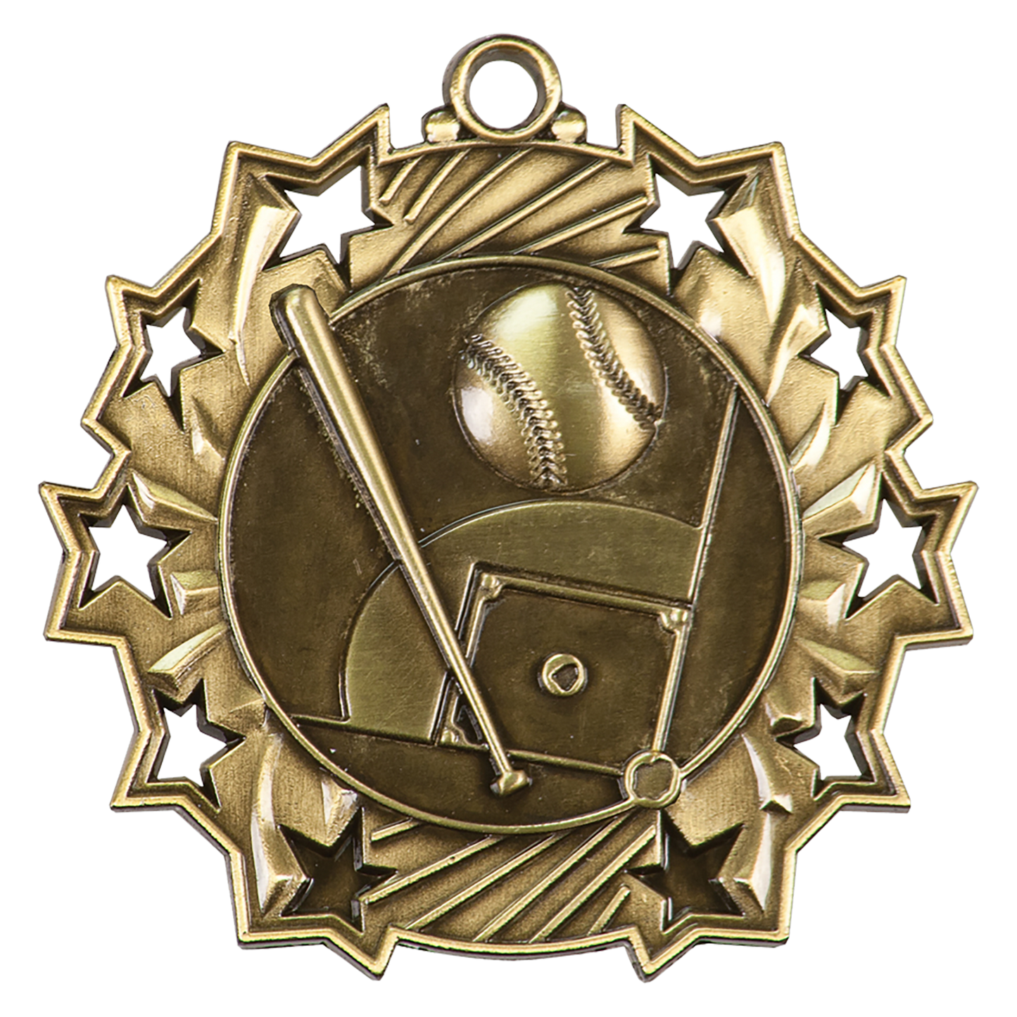 2 1/4" Ten Star Medal