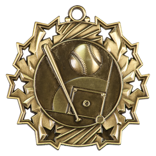 2 1/4" Ten Star Medal