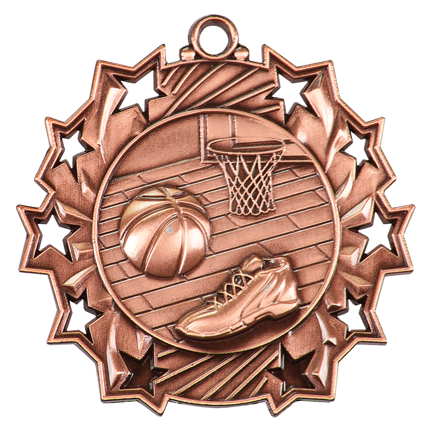 2 1/4" Ten Star Medal