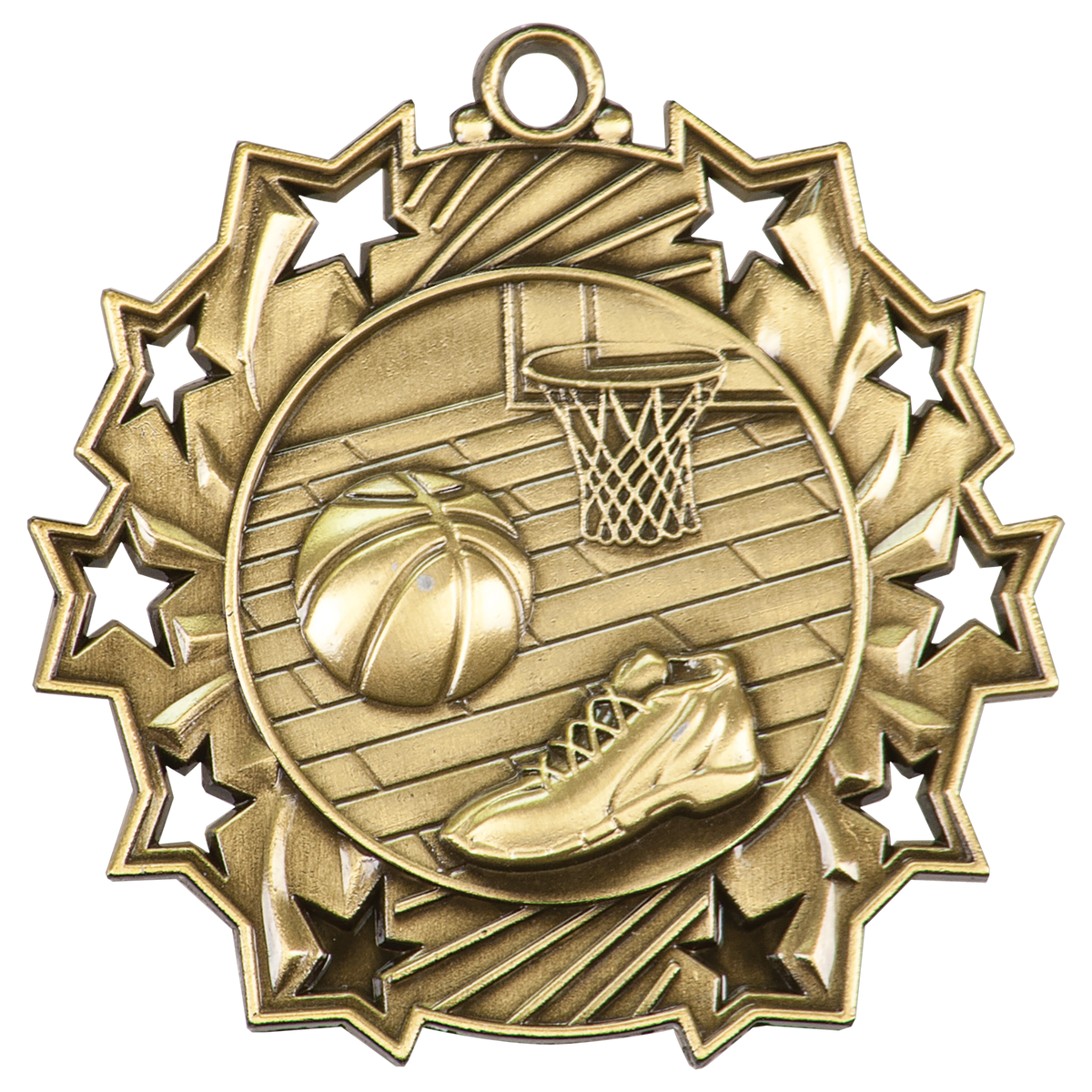 2 1/4" Ten Star Medal