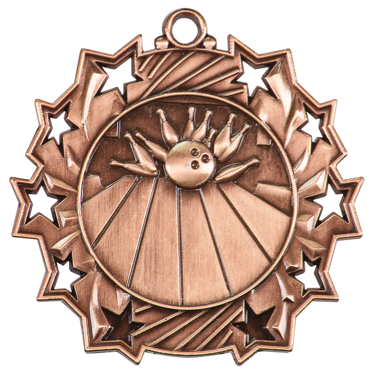 2 1/4" Ten Star Medal