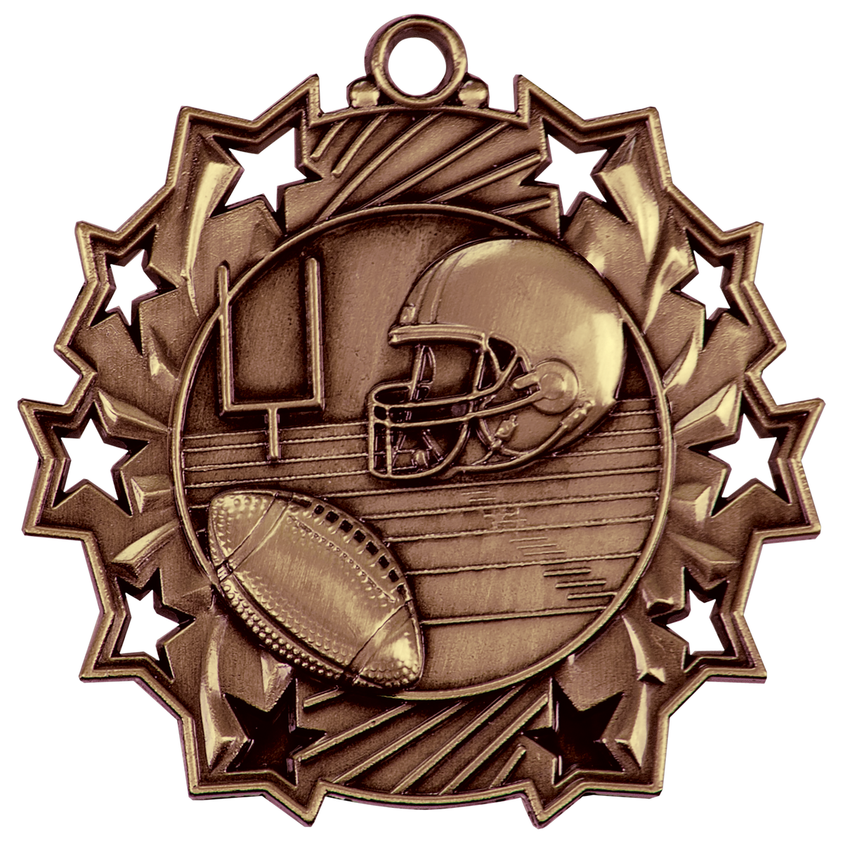 2 1/4" Ten Star Medal