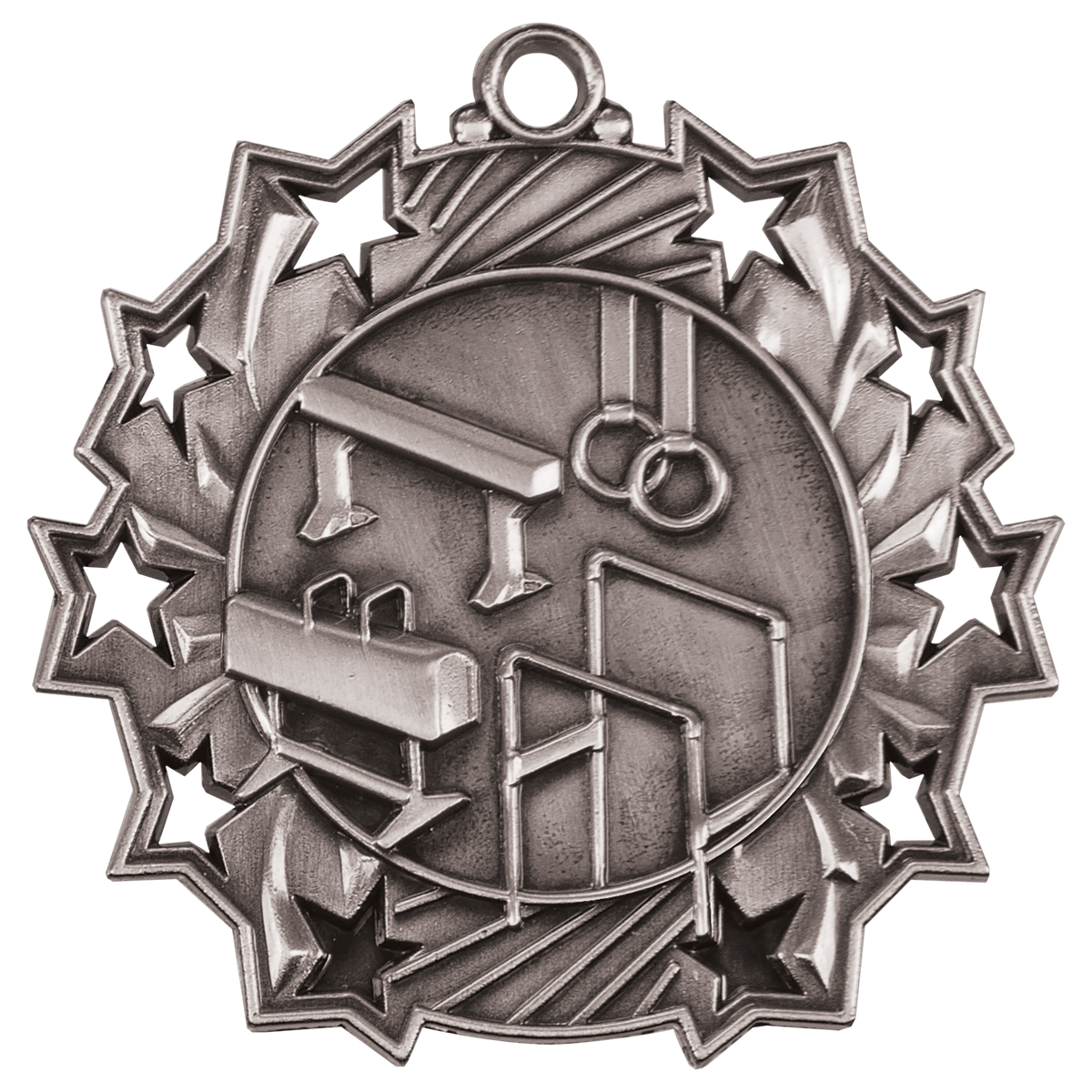 2 1/4" Ten Star Medal