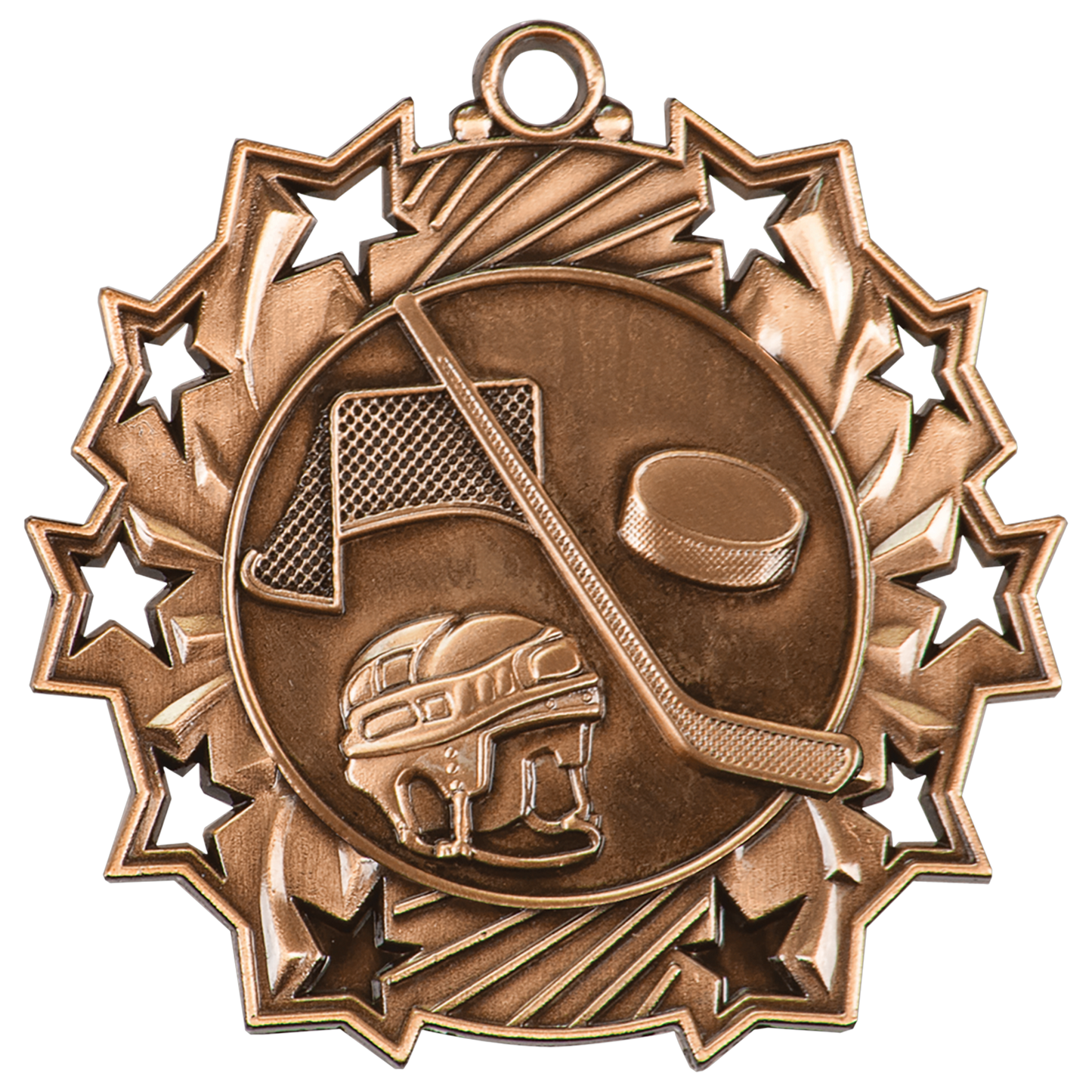 2 1/4" Ten Star Medal