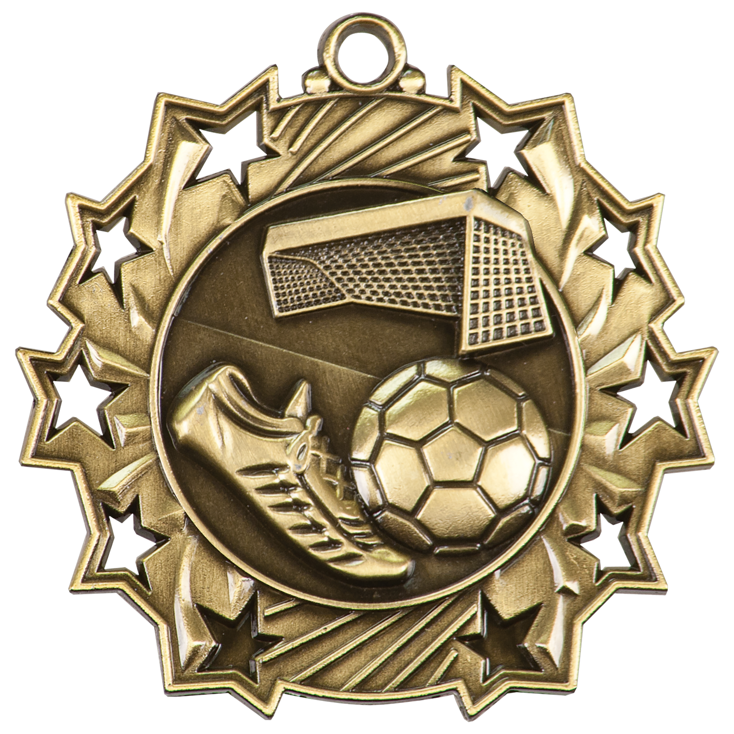 2 1/4" Ten Star Medal