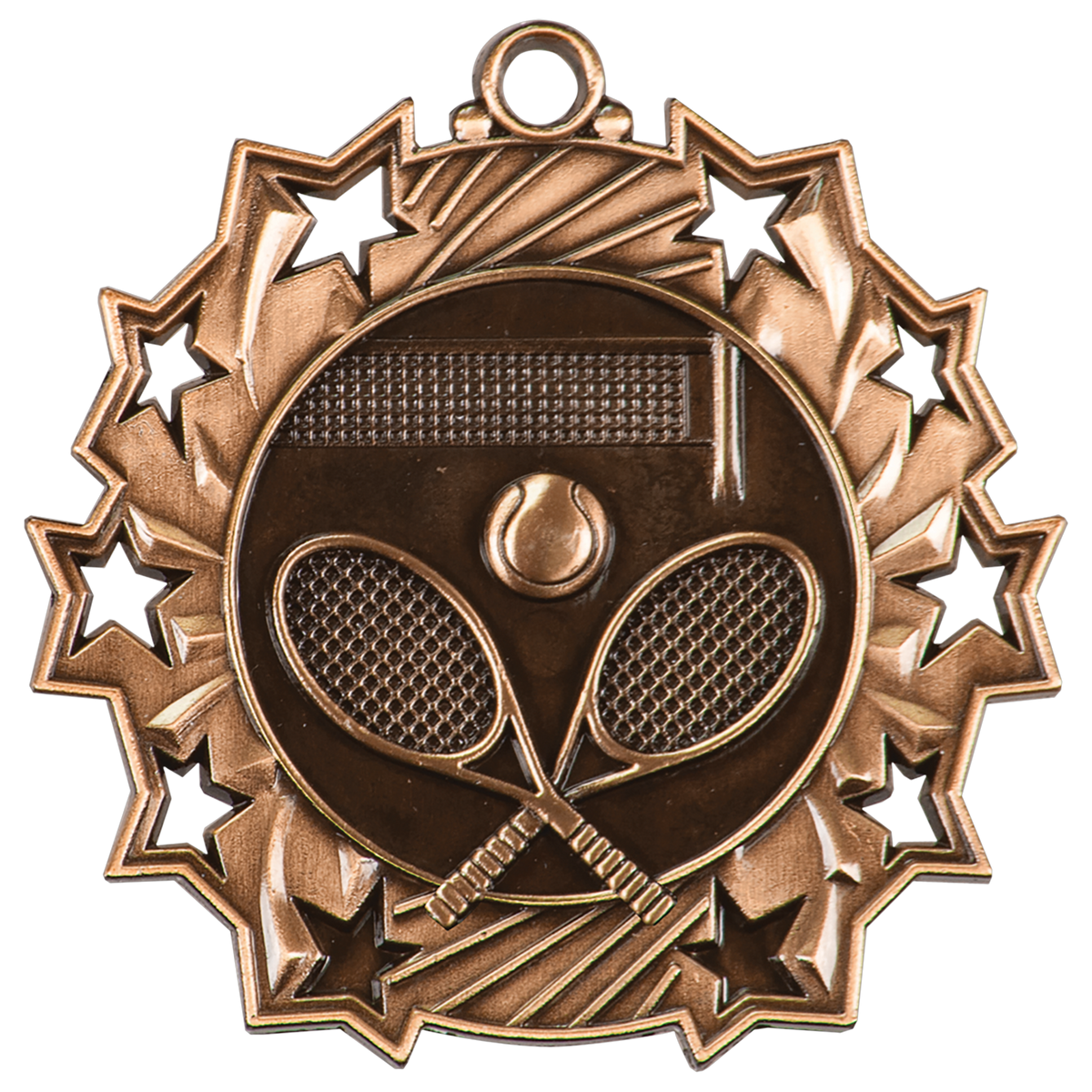 2 1/4" Ten Star Medal