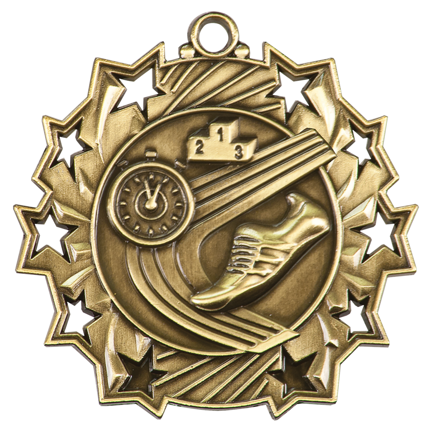 2 1/4" Ten Star Medal