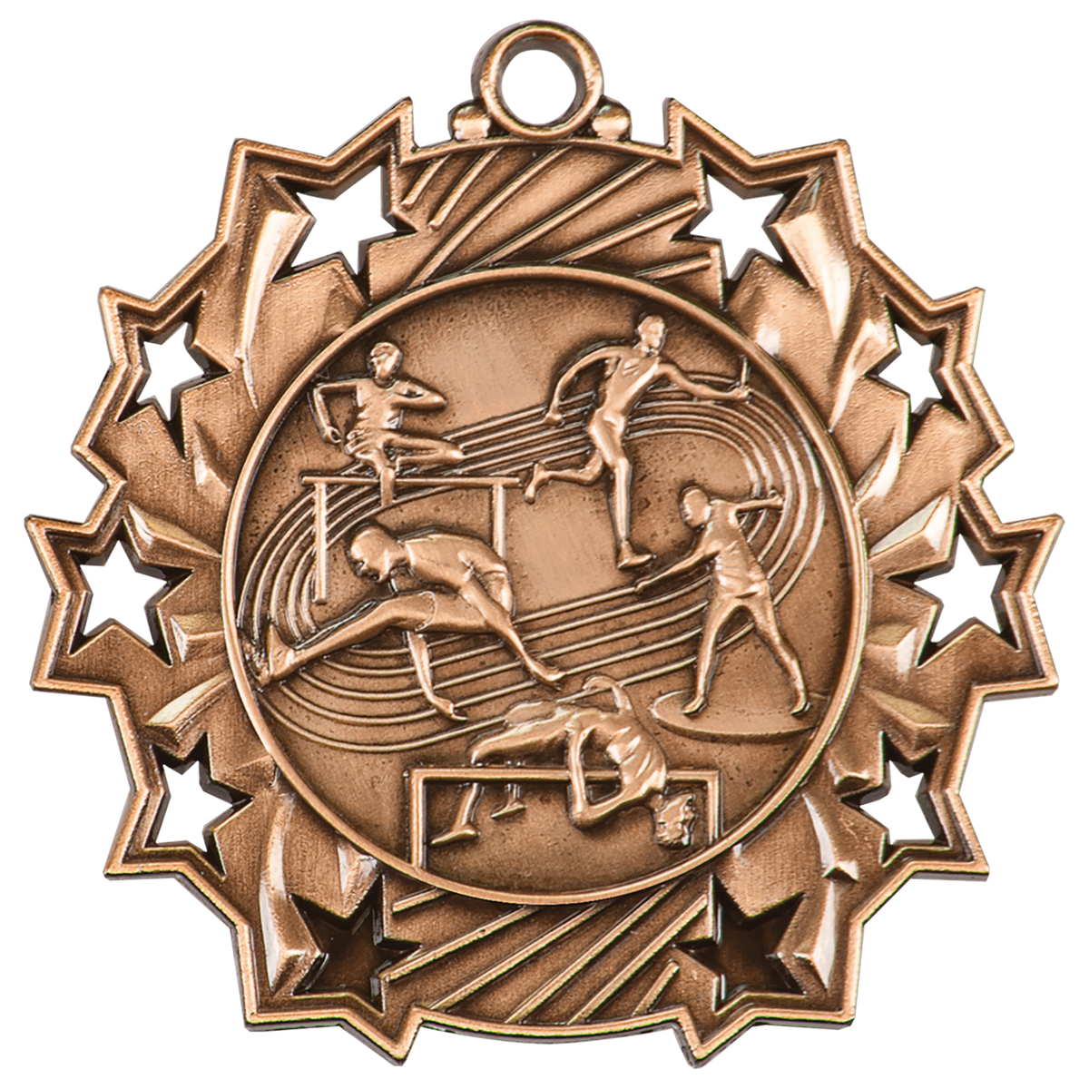 2 1/4" Ten Star Medal