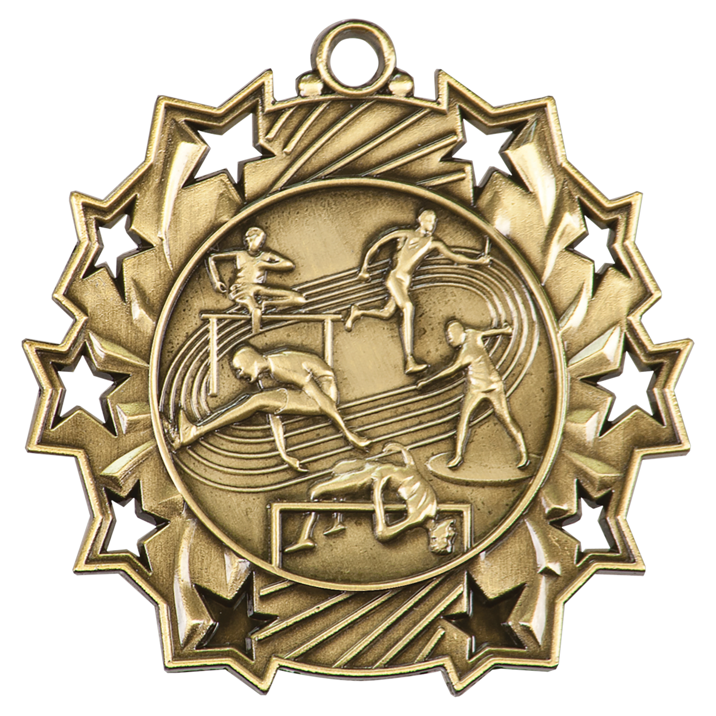 2 1/4" Ten Star Medal