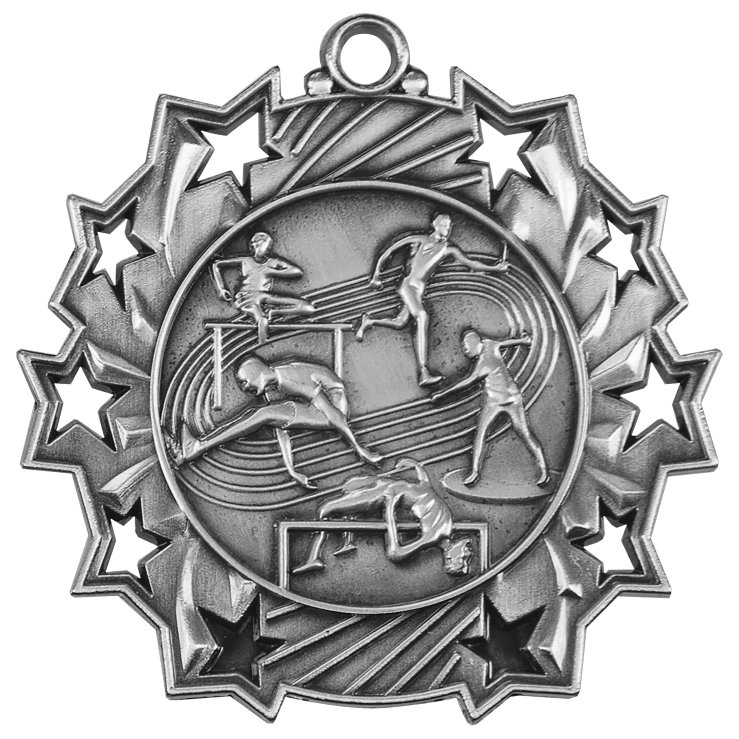 2 1/4" Ten Star Medal