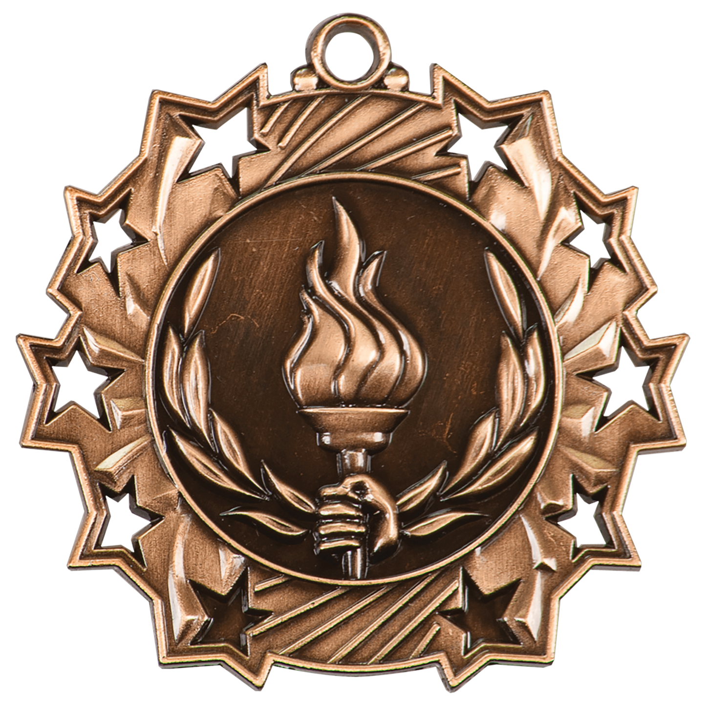 2 1/4" Ten Star Medal