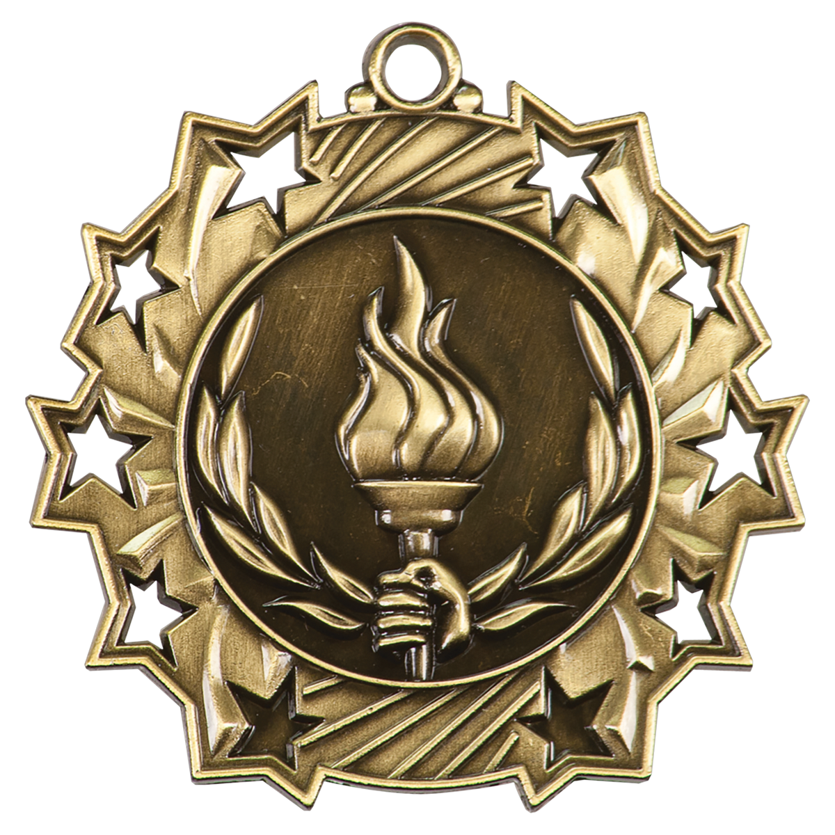 2 1/4" Ten Star Medal