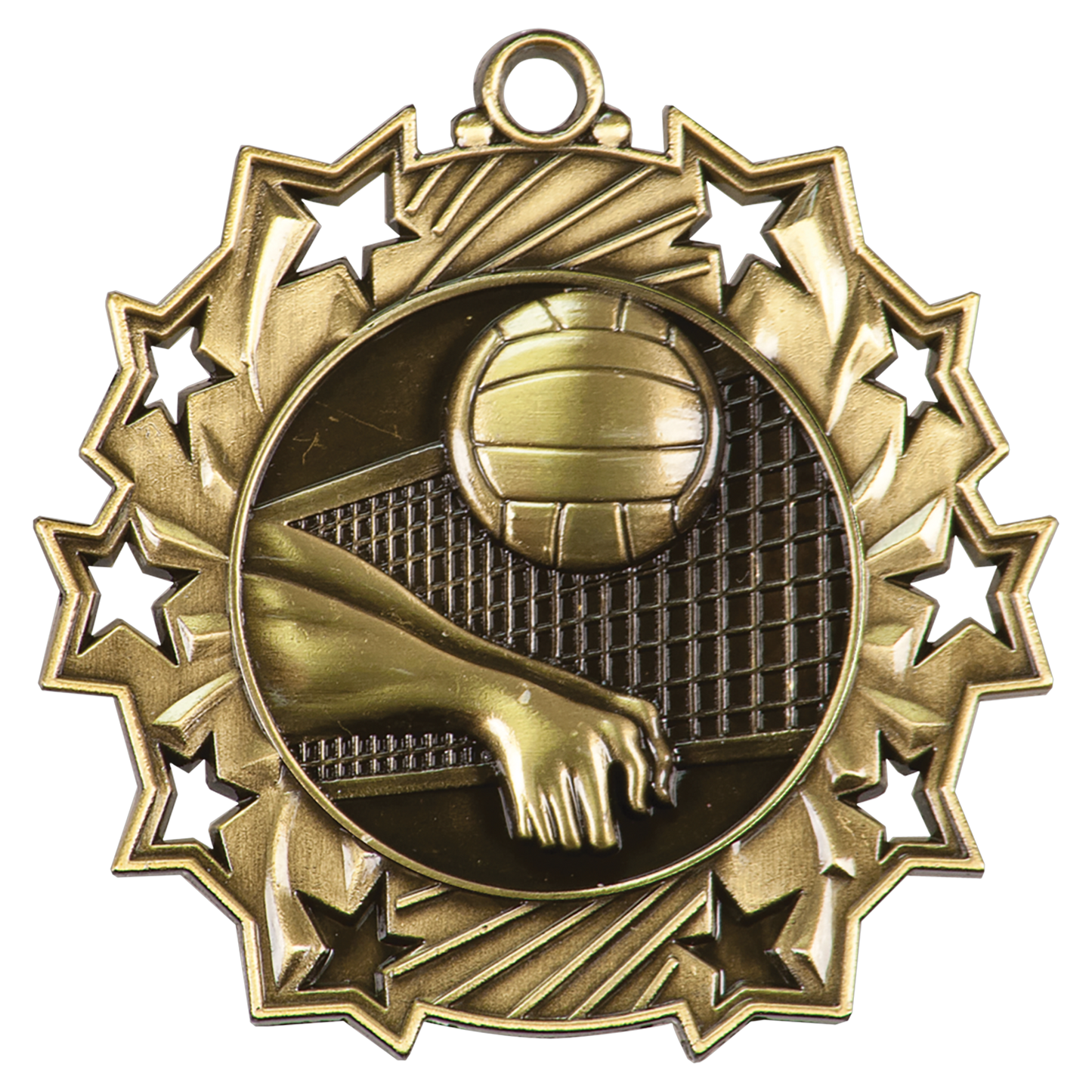 2 1/4" Ten Star Medal