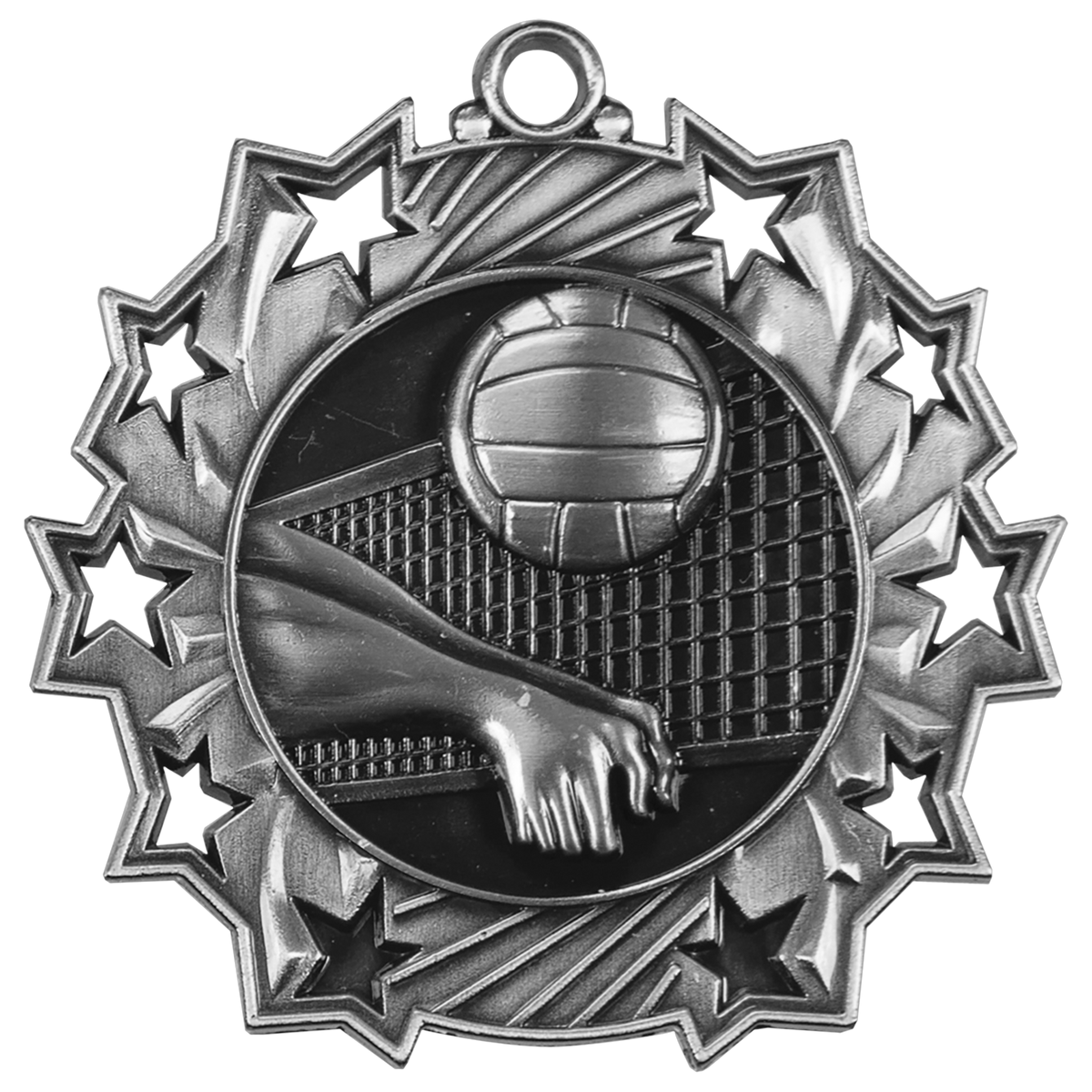 2 1/4" Ten Star Medal