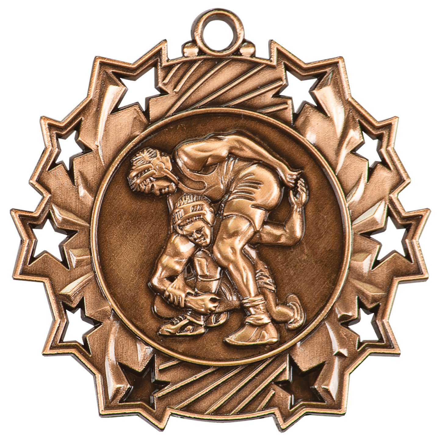 2 1/4" Ten Star Medal