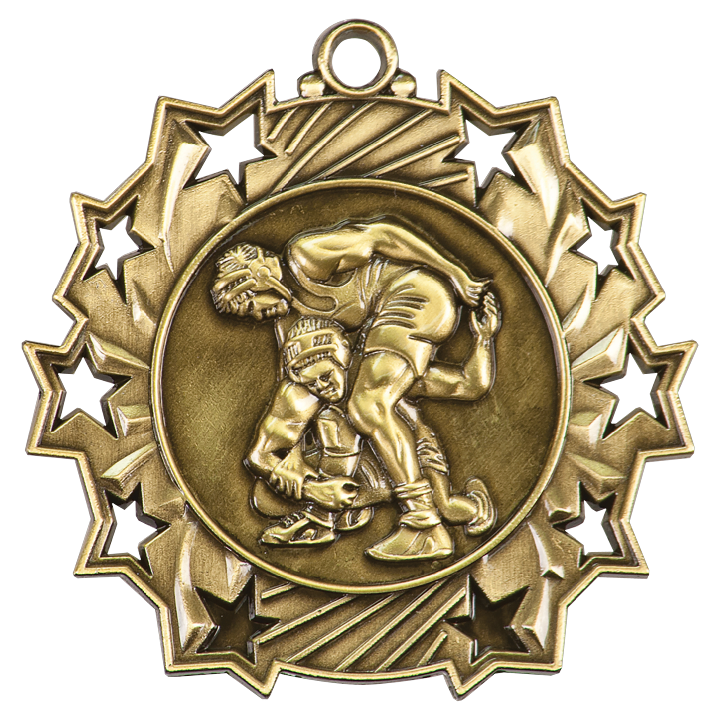 2 1/4" Ten Star Medal