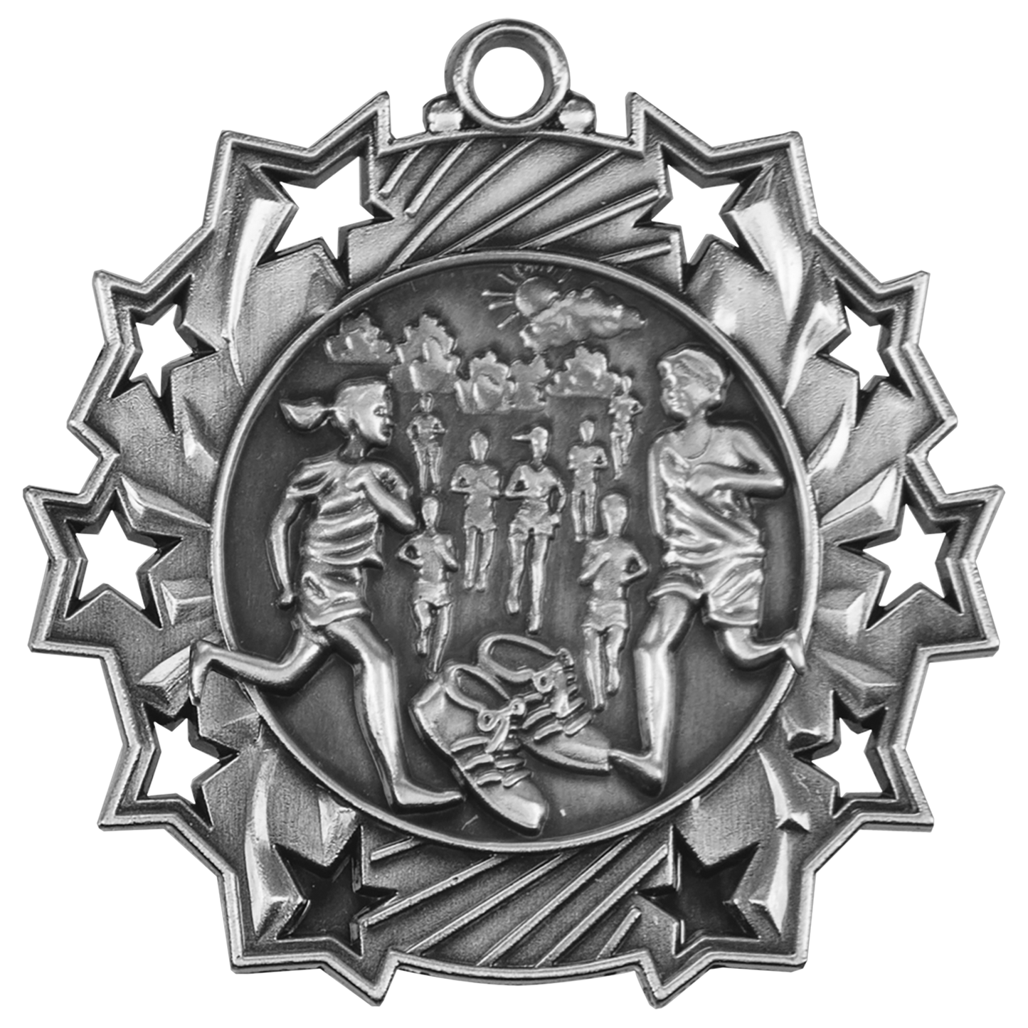 2 1/4" Ten Star Medal