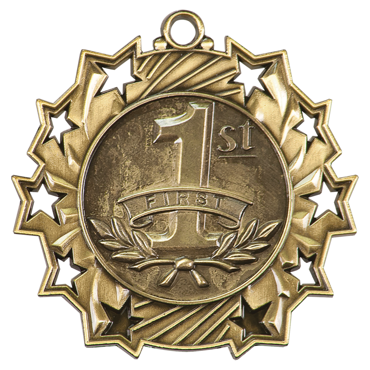 2 1/4" Ten Star Medal