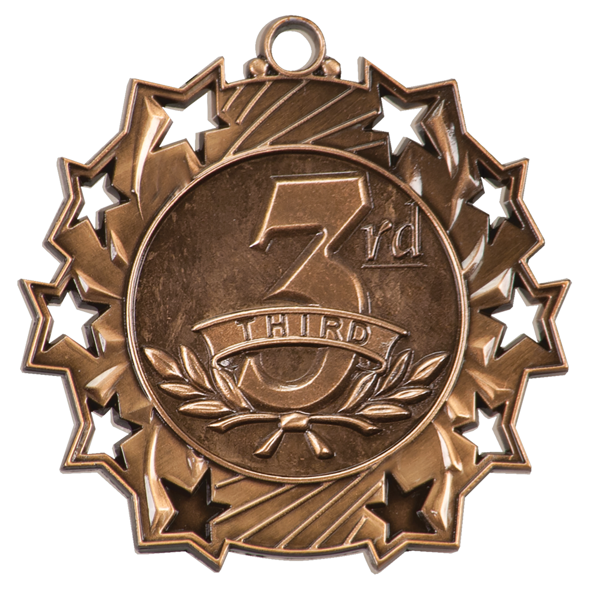 2 1/4" Ten Star Medal
