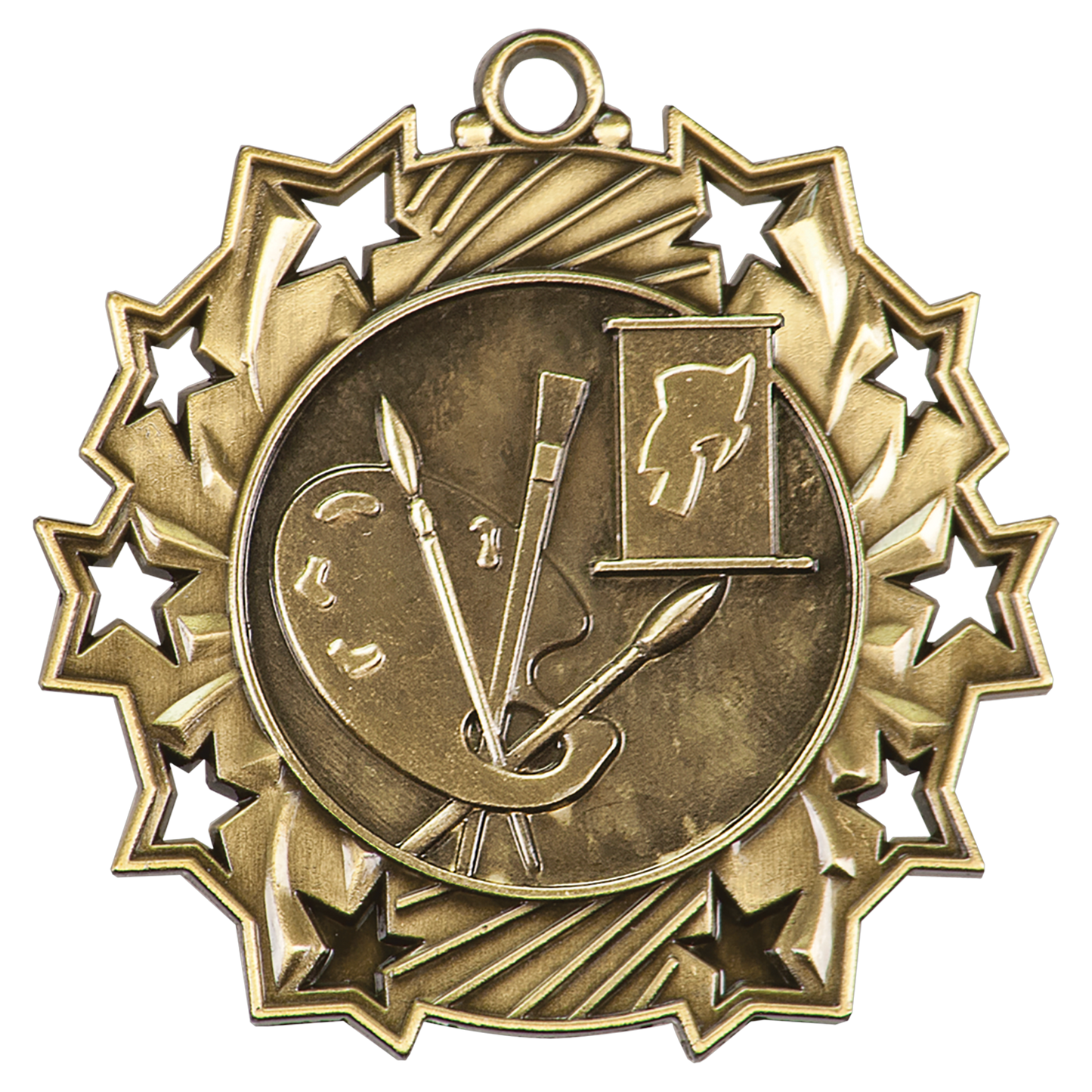 2 1/4" Ten Star Medal
