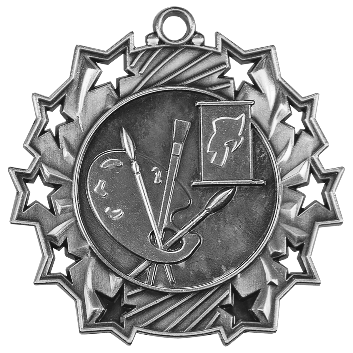 2 1/4" Ten Star Medal