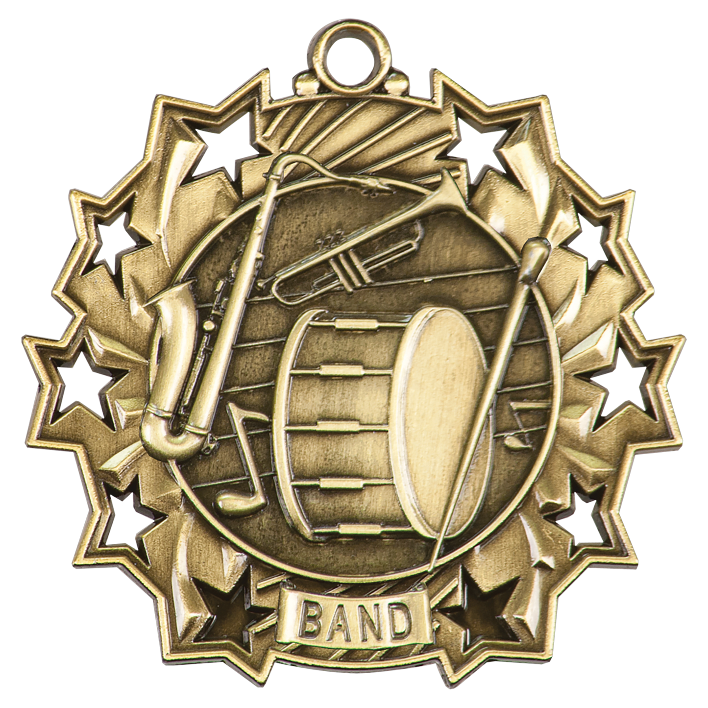 2 1/4" Ten Star Medal