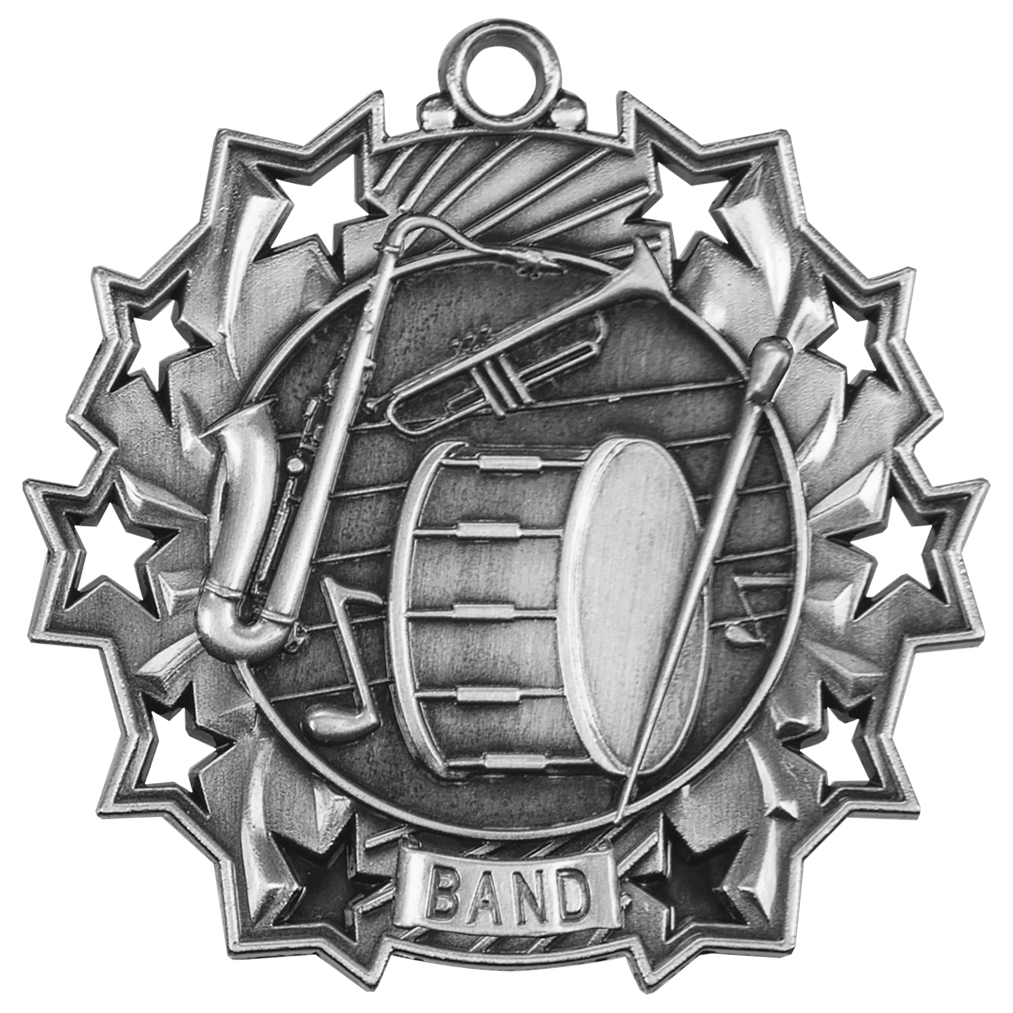 2 1/4" Ten Star Medal